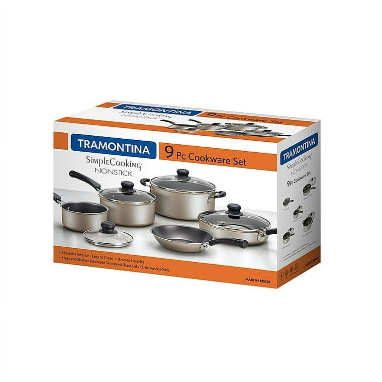 Tramontina 9-Piece Nonstick Aluminum Cookware Set