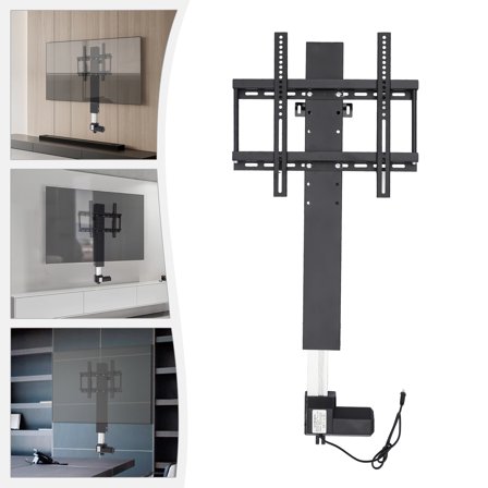 Adjustable Table Stand with Remote Control Motorized TV Lift for 26-57" LCD LED OLED Plasma TVs