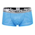 thumbnail image 2 of Ropa interior cómoda para hombre, calzoncillos con rayas de malla, pantalones cortos con bolsa abultada - Azul, XXL L Soledad  Ropa interior de malla de los hombres, 2 of 10