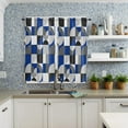 thumbnail image 4 of Nordic Style Retro Medieval Geometric Abstract Rod Pocket Short Curtain Half-Curtain For Kitchen Door Drape Cafe Small Window, 4 of 6