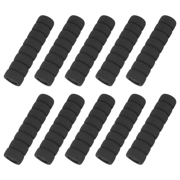 Uxcell 10 Pcs Door Knob Cover, Safety Door Handle Protector Covers Anti-Collision Soft Spiral Door Knob Covers Foam Door Pull Cover for Bedrooms Bathrooms Offices Doors, Black