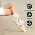 thumbnail image 2 of VEGCOO 6 Pairs Ruffle Ankle Socks – Lace Frilly Cotton Socks, Fashion Princess Style Socks for Women & Girls, 2 of 7