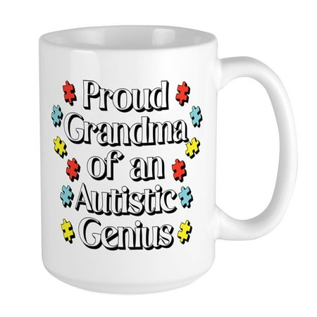 

CafePress - Proud Grandma Of An Autis - 15 oz Ceramic Large Mug