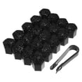 thumbnail image 1 of Unique Bargains 20 Pcs Couvre-Écrou de Roue 17mm Faux Cristal Bling Couvre-Écrou de Roue Universel Jaune, 1 of 7