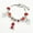 Red, variant on Bear Star Beaded Electroplated Multi-Color Charm Beads Silverstone Bracelet Adjustable 17+5cm For Women