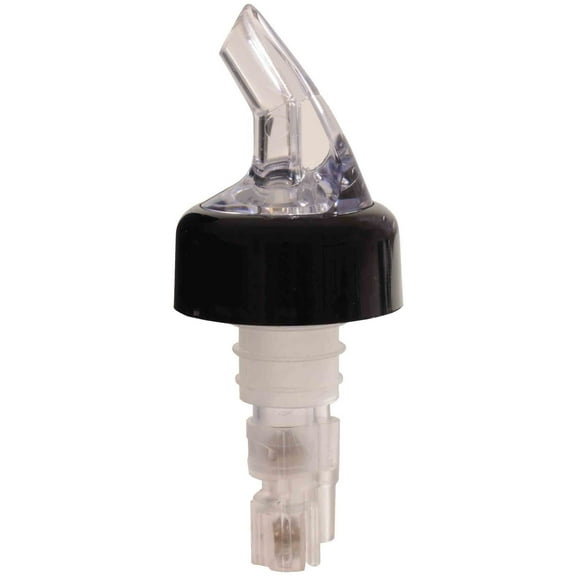 Excellante 1 1/4 oz, clear measured liquor pourer with collar, comes in pack of 12