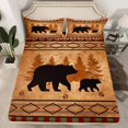 thumbnail image 2 of Castle Fairy Teens Safari Bears Twin Sheet Sets,Tribal Aztec Bedding, 2 of 7