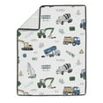 thumbnail image 3 of Sweet Jojo Designs Construction Truck Green Blue and Grey 4 Piece Crib Bedding Set, 3 of 6