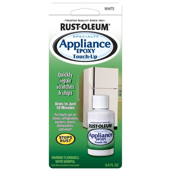 RUST-OLEUM Paint 203000 Stops Rust; White; Gloss Finish; Bottle; 0.6 Ounce