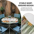 thumbnail image 2 of Fall Orange Pumpkins Round Tablecloth for 36-44 Inch Tables,Fitted Table Cover with Elastic Edge,Thanksgiving Eucalyptus Autumn Rustic Waterproof Outdoor Table Cloth Protector for Patio Garden Dinner, 2 of 9
