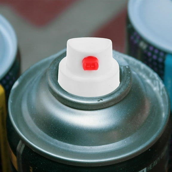 QIFULL 10Pcs Spray Paint Nozzles White Pe Material Versatile Design for Aerosol and Detail Spray