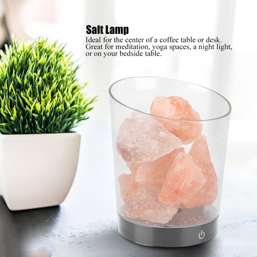 Mgaxyff USB LED Night Light Crystal Salt Lamp Crystal Light Color Changing Lamp Home Decoration ...
