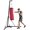 Red, variant on Punching Bag with Stand for Adults, 72.8"-90.9" Height Adjustable Freestanding Boxing Stand with Canvas Sandbag, Red