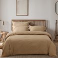 thumbnail image 2 of 7-Piece Comforter Set Microfiber Taupe Bed in a Bag Elegance Bedroom Fall Bedding Sets for Queen Bed, 2 of 5