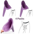 thumbnail image 2 of Dispositivo para orinar femenino, viaje, camping, orina de pie al aire libre, orinal reutilizable, embudo para mujeres, urinario de orina portátil, 4 piezas (dispositivo de orina femenina de 4 piezas) Sailing Electrónica, 2 of 5