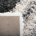 thumbnail image 6 of SAFAVIEH Fontana Shag Darwin Abstract Plush Runner Rug, Grey/Ivory, 2'3" x 8', 6 of 8