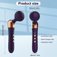 thumbnail image 5 of Powerful handheld massage wand magic massage wand -10 modes, 5 speeds, waterproof, women's cordless wand massager, men's full body relaxation, USB magnetic charging, suitable for fitness enthusiasts, 5 of 8
