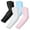 Black&White&Blue&Pink, variant on Finvizo 4 Pairs Sun Protection Sleeves to Cover Arms Cooling Sports Compression Arm Sleeves for Men Women