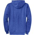 thumbnail image 2 of Joe's USA Full Zipper Hoodies - Hooded Sweatshirts Size 2XL, Heather Royal, 2 of 2