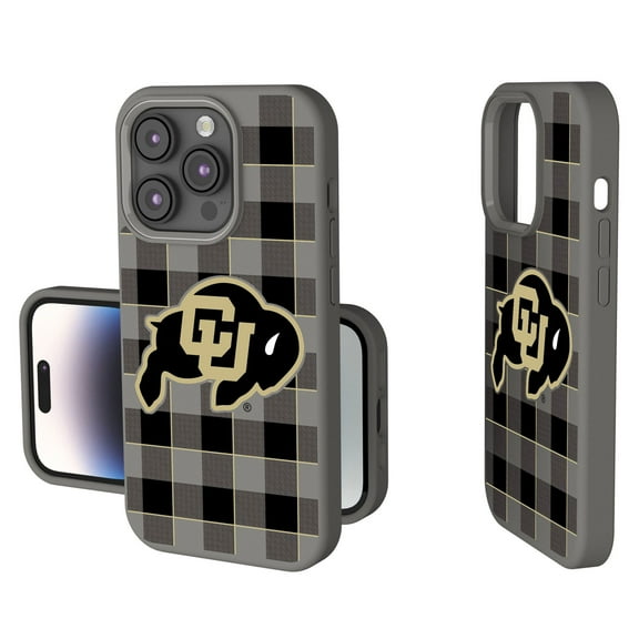 Keyscaper Colorado Buffaloes Plaid Soft Touch iPhone Case