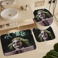 thumbnail image 6 of Beetlejuice Beetlejuice 4 Pcs Shower Curtain Set Bathroom Sets Shower Curtain with 12 Hooks Bathroom Decor with Rugs Bath Accessories with Mats Toilet Lid Cover, 6 of 8