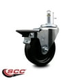thumbnail image 2 of 4 Inch Phenolic Wheel Swivel 7/16 Inch Grip Ring Stem Caster with Brake SCC, 2 of 2