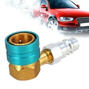 YeekTok 1x Car Air Conditioning Fitting R1234YF to R134a Low Side Quick Coupler Adapters