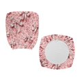 thumbnail image 2 of Psesaysky Pink Bows Leopard Print Office Chair Cover, 2 Pcs Office Chair Slipcover Stretchable Anti-Dust Desk Chair Protective Covers for High Back Chair, 2 of 8