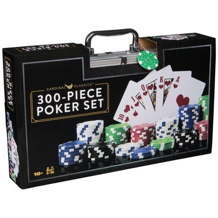 SPIN MASTER GAMES, CARDINAL CLASSICS, 300-PIECE POKER SET WITH ALUMINUM CASE, AGES 8 AND UP