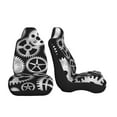 thumbnail image 3 of Yiaed Metallic Gears Print Car Seat Covers,Universal Auto Seats Protector Fits for Car,SUV Sedan,Truck,Automotive Seat Covers & Accessories-2 PCS, 3 of 9