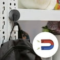thumbnail image 4 of 2pcs EEEkit Heavy Duty Wall Hooks, Magnetic Wreath Hanger, Round Sturdy Hanging Metal Hooks for Kitchen Bathroom Home Office, Hold up to 10 lb, Black, 4 of 6
