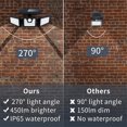 thumbnail image 1 of Wabjtam Solar Security Lights, 3 Head Motion Sensor Lights Adjustable 74 Led, 1 of 3