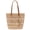 Brown, variant on Straw Beach Tote Bag Women - 2026 Handwoven Summer Purse Handbag with Zipper Perfect for Vacation Travel Pool | Large Roomy, Zipper Closure, Lightweight Foldable, Ideal Summer Gift, Beach Bag