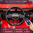 thumbnail image 4 of Track Seven 24V Kids Ride on Truck, 2WD Electric Car with Remote Control, Bluetooth, Music, LED Lights, 4-Wheel Suspension, Power Display, 24V Ride on Toy Car for Boys Girls Aged 3+, Red, 4 of 8