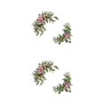 thumbnail image 1 of kurtrusly Wedding Welcome Board Realistic Appearance Good Texture Exquisite Crafted Wedding Arch Silk Fake Flower Artificial Purple Peony 2Set, 1 of 6