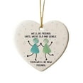 thumbnail image 3 of Sea Glass Friendship Ornament Kadlawus Under $5 ! Heart Keepsake for Christmas Tree Hanging, Handmade Decor for Friend Sister Gift Giving Special Occasions, 3 of 9