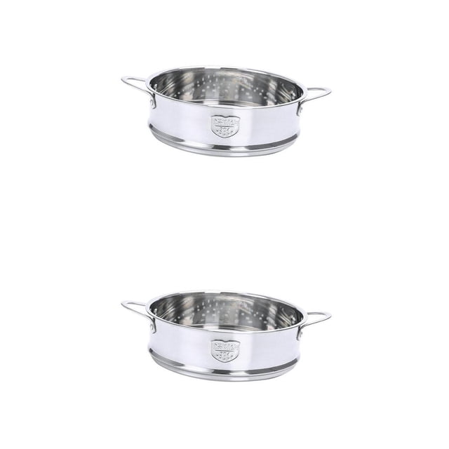2 Piezas de Cestas para era de para Alimentos, Insertos de era de Acero Inoxidable con Asa, 6.3 In Y 7.9 In Sunnimix cesta de vapor de acero inoxidable