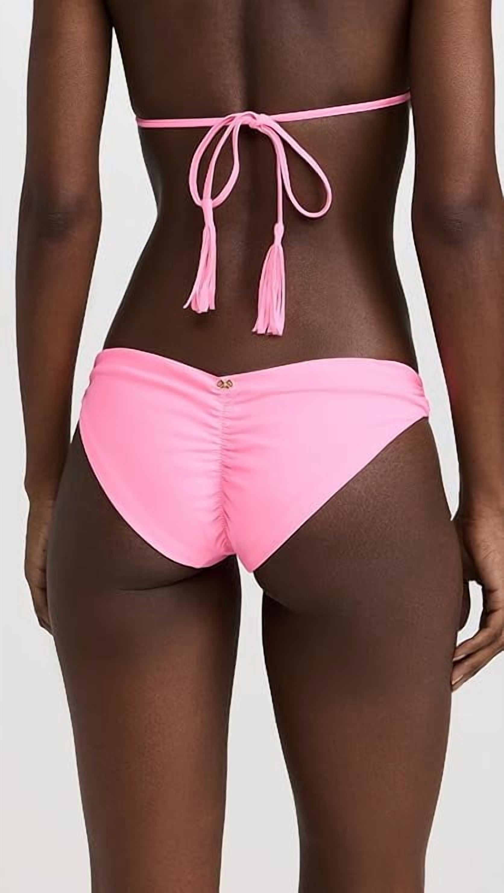 PQ Swim Women's Basic Ruched Bikini Bottoms - Moderate Rise, Fuller Coverage, Womens Swimsuit Bottoms - Full