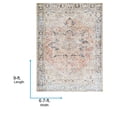 thumbnail image 2 of Livabliss x Becki Owens Darling Updated Traditional Washable Area Rug,6'7" x 9',Rose/Ivory, 2 of 9
