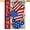 Welcome July 4th, variant on Memorial Day Patriotic House Flag Honoring Fallen Soldiers Home Of The Free Because Of The Brave Outdoor Yard USA Flags Honor And Brave Garden Banner Lawn Porch Patriotic Decor 28 x 40 Inch