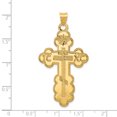 thumbnail image 2 of 14K Yellow Gold Eastern Orthodox Cross Pendant, 2 of 2