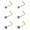 Color 3, variant on 20G 6Pcs CZ Nose Studs L Shape Nose Rings Zirconia Nose Piercing Gold Plated Nostril Piercing