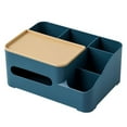thumbnail image 1 of Dinheiro - Soporte rectangular para caja de pañuelos con almacenamiento, caja de papel de seda para casa, 1 of 5