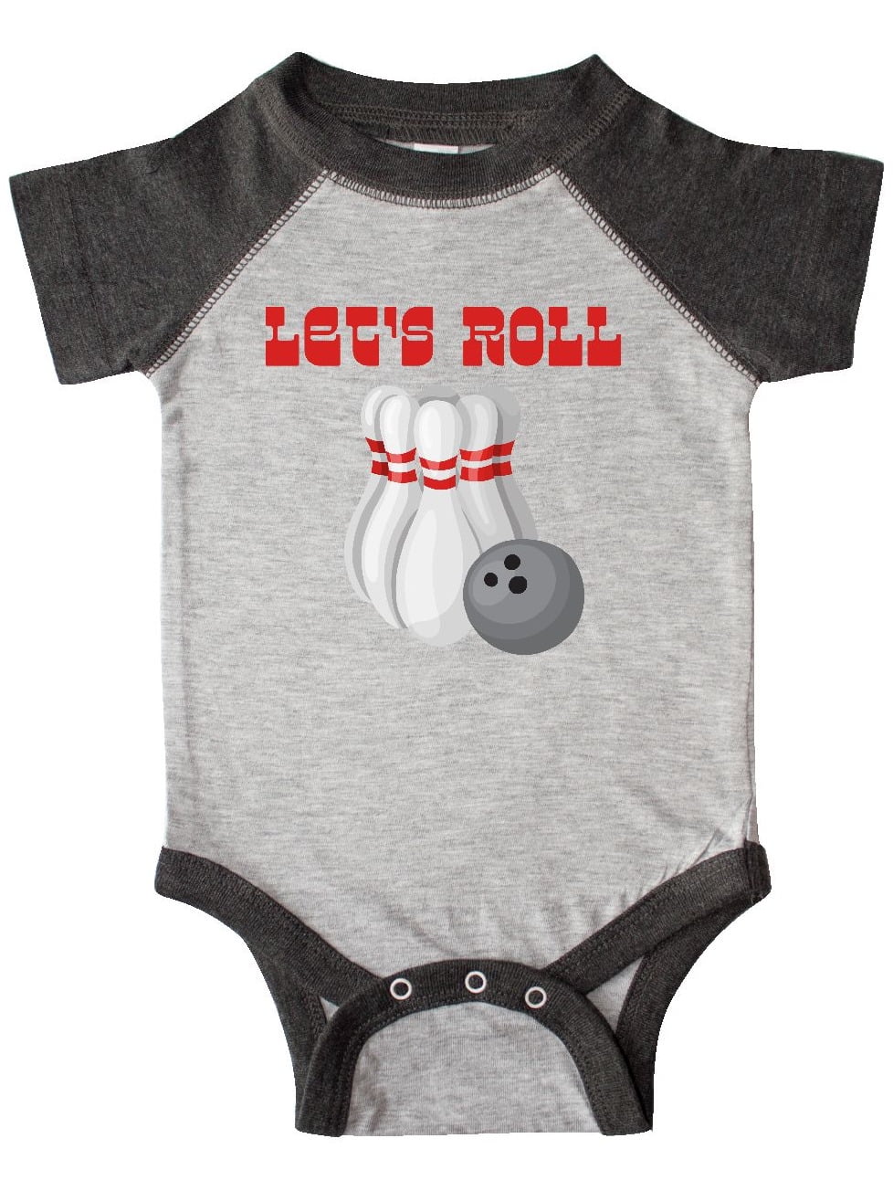 inktastic This Big Brother Loves Bowling Long Sleeve Creeper