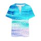 thumbnail image 5 of Fiudx Tops para Mujer Blusas de Talla Grande para Mujer, Blusa con Cuello En V, Blusa Informal Holgada de Manga Corta de Verano, 5 of 5