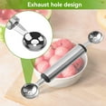 thumbnail image 4 of Melon Baller, Stainless Steel Fruit Scooper For Effortless Use And Durability, Perfect For Carving Creative Patterns And Serving Decorative Fruit Balls, 4 of 5