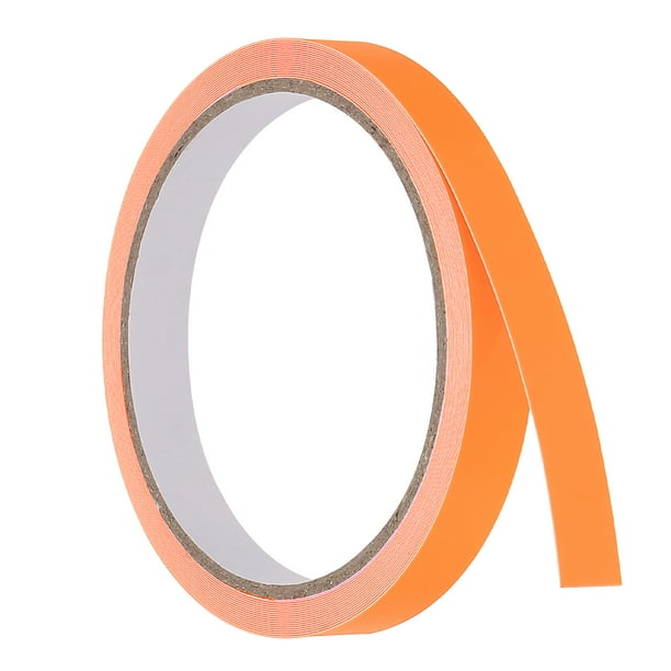 Cinta de tela gaffer neón Uxcell de 0.5 pulgadas x 16.5 pies, 1 rollo de cinta adhesiva fluorescente para luz negra, naranja