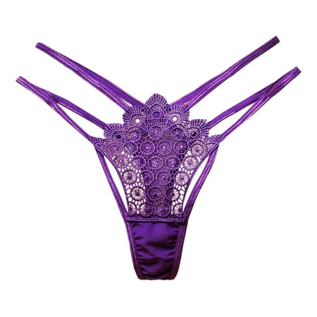 Support Underwear for Women but Pads Underwear Women Underwear Thongs Lace Bikini Panties G String Thong Stretch Ladie Brief Thong