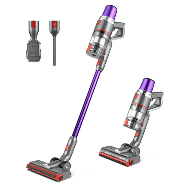 JASHEN V16 Cordless Stick Vacuum Cleaner, 350W Strong Suction Carpet Hardwood Floor Cleaning