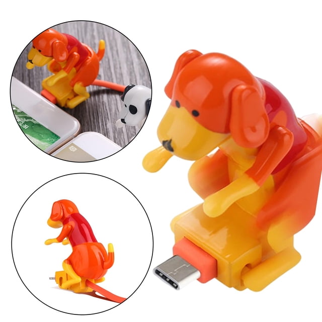 Cable de carga USB Tipo C para juguete para perros Naranja Perfecl